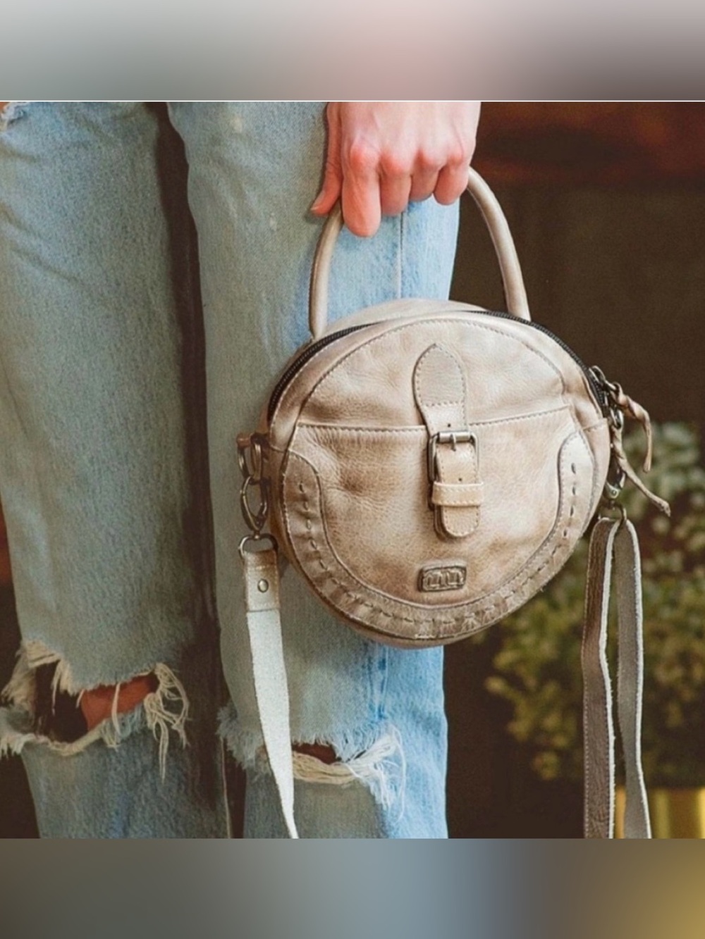 NWT Bed Stu X Free People ArenField Crossbody Bag ~Icicle~
